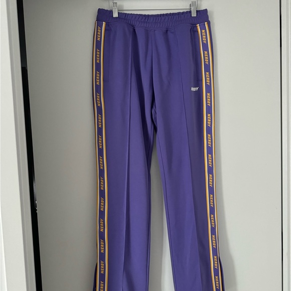 Nerdy Purple Track Pants - Picture 3 of 9